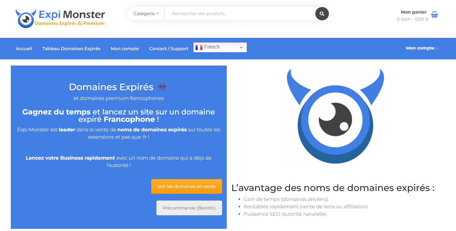 Site « Expi Monster »