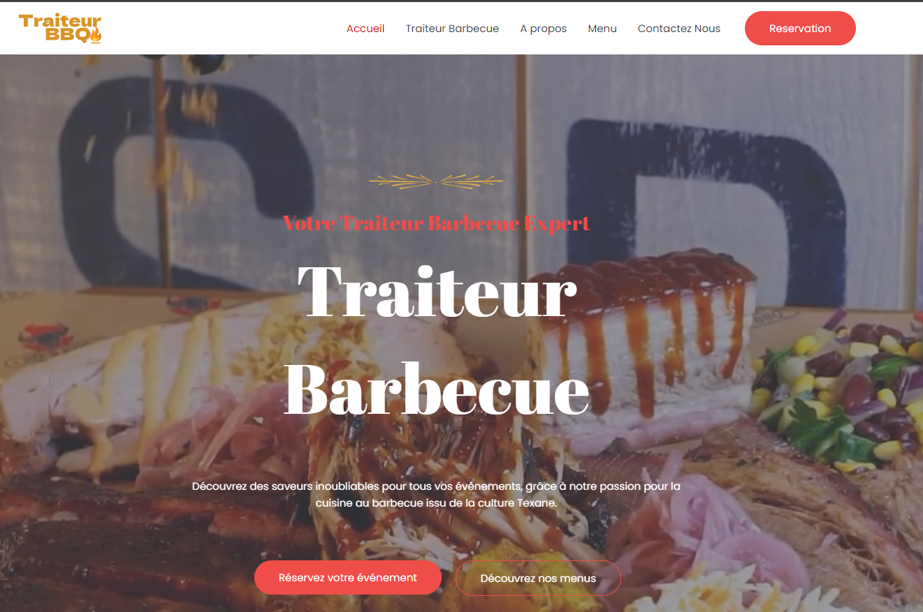 Site « Traiteur Barbecue »